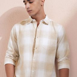 HIGHLANDER Men Opaque Checked Casual Shirt-picture-47