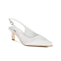 London Rag Women Pointed Toe Kitten Pumps with Buckle-28