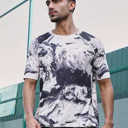 Campus Sutra Men Printed Round Neck T-shirt-picture-3