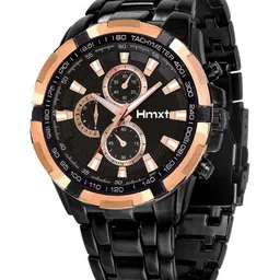 HMXT Men Printed Dial & Stainless Steel Straps Analogue Watch HMXT-44-19