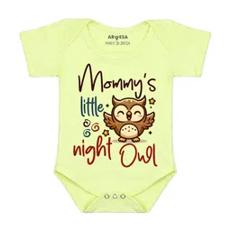 Arvesa Mommy Little Night Owl Printed Bodusuit-image-6