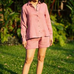 Creatures of Habit Linen Shirt & Shorts-image-25