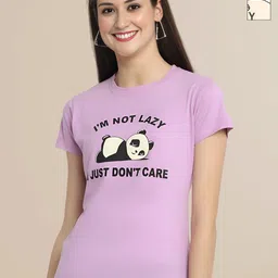 Mast & Harbour Women Typography 2 Printed Applique T-shirt-image-84