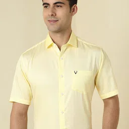 Allen Solly Spread Collar Short Sleeves Slim Fit Formal Shirt-image-13