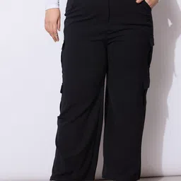SASSAFRAS Curve Women Regular Fit Cargos Trousers-image-43