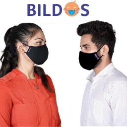 bildos 3 Layer Pure Cotton Cloth Mask 6 Pcs Super Breathable Cloth Mask with SMMS Filter Layer Reusable Cloth Mask With Melt Blown Fabric Layer image 4