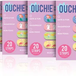 Non-Toxic Printed Bandages Quadruple Pack ( LAVENDER ) Adhesive Band Aid-image-9
