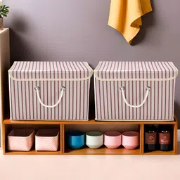 Myntra Elegant Homes Cream-Coloured Set of 2 Regular Drawer Organiser Organisers-8