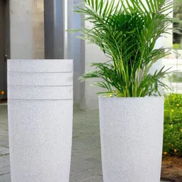 18 Inch Tower Pots with Saucer Tray Planter-34
