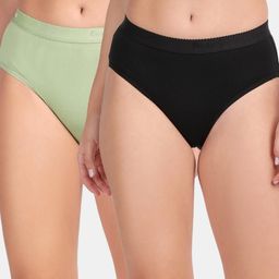 Envie Black Mid-Rise Hipster Briefs-image-33
