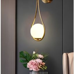 KINIS Gold-Toned & White Quirky Abstract Shaped Shaped Wall Lamp image 4