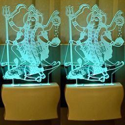 SOMIL Set of 2 3D Illusion Effect Multicolour Led Night Lamp-image-47