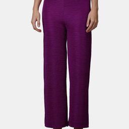 Popwings Women Relaxed Straight Leg Straight Fit Wrinkle Free Trousers-image-8