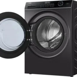 haier 9 kg Fully Automatic Front Load with In-built Heater Silver image 3