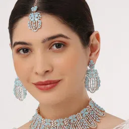 VATSALYA creation Women White Jewellery Set-image-71