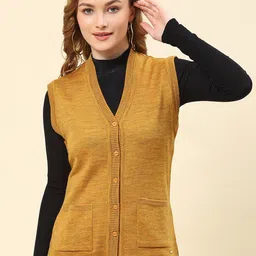 Monte Carlo Women Woollen Sweater Vest-image-77