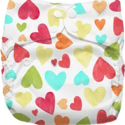 the cheeky kidzz Baby Reusable Washable Adjustable Snap Button Cloth Diaper & Wet-Free Insert Pad image 2