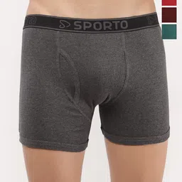 Sporto by Macho Men Pack Of 4 Long Short Trunks-picture-45