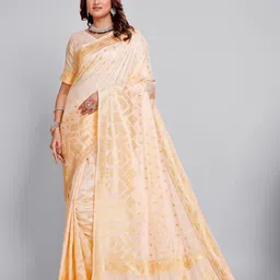 DIVASTRI Floral Zari Banarasi Saree-image-13