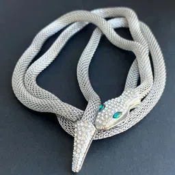 Piu Jewels Silver-Plated Artificial Stones Studded Chain-image-18