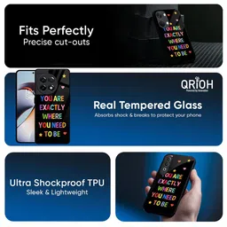 QRIOH Typography Printed OnePlus 9R Back Case Mobile Accessories image 5
