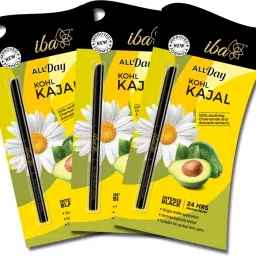 All Day Kohl Kajal, Matte Finish with Long Lasting Formula (Pack of 3)-23