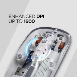 Monrix Pureview Transparent Wireless and Bluetooth Rechargeable Mouse Wireless Ambidextrous OpticalGaming Mousewith Bluetooth image 4
