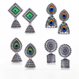DIVASTRI Silver-Plated Alloy Earrings-image-62