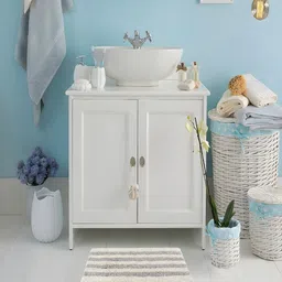 CAZIMO White & Grey Printed Pure Cotton Bath Rugs-image-60