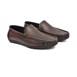 G L Trend Men Woven Design Leather Loafers-image-94