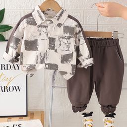 INCLUD Boys Printed Long Sleeves Shirt With Joggers-picture-38