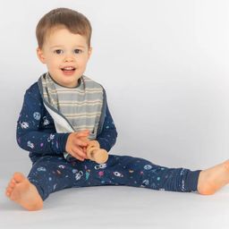 THE PLUSH CLUB Infants Striped Bib-18