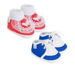 NESKA MODA Red Cotton Booties-image-72