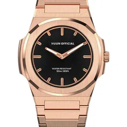 NUUN OFFICIAL Unisex Dial & Stainless Steel Straps Analogue Watch MS Rosegold 38mm-picture-12