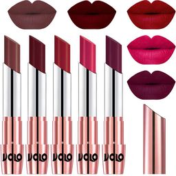 VOLO Set Of 5 Creme Matte Lipstick - 3.5 g Each - 34-42-43-44-47-image-80