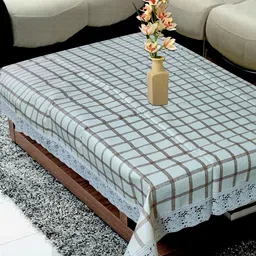 KANUSHI INDUSTRIES Beige Geometric Printed Waterproof 4-Seater Table Cover-image-4