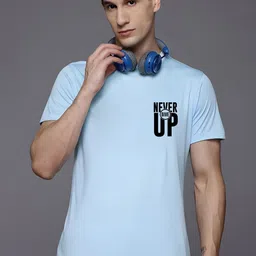 SZN Men Typography Printed Round Neck T-shirt-image-30