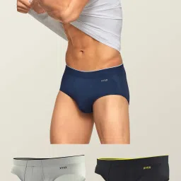 Pack of 3 Underwear Uno Intellisoft Micro Modal Solid Men Brief-picture-13