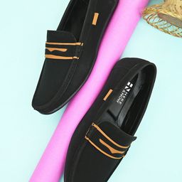 HERE&NOW Men Colourblocked Slip On Loafers-image-89
