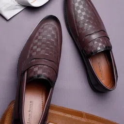 LOUIS STITCH Men's Leatherette Formal Moccasins Shoes-picture-18