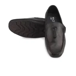Red Chief Men Textured Leather Square Toe Tassel Loafers-image-83