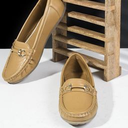Try Me Women Round Toe Comfort Insole Loafers-84