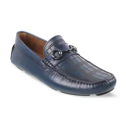 Mochi Men Textured Leather Horsebit Loafers-image-58