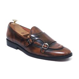 GRIFFIN Men Leather Comfort Insole Double Monks-image-85