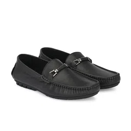 Egoss Men Round Toe Comfort Insole Lightweight Leather Loafers-picture-27