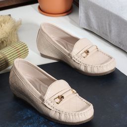Carlton London Women Embellished Heeled Loafers-image-73