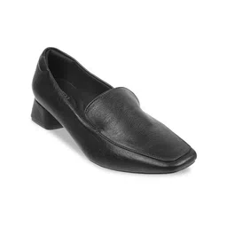 Metro Square Toe Block Heeled Pumps-6