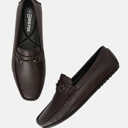 Big Fox Men Czech-6 Flexible Textured Lightweight Horsebit Loafers-17