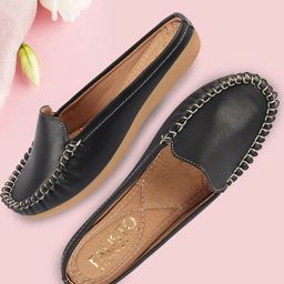FAUSTO Women Side Stitched Lightweight Mules-image-13