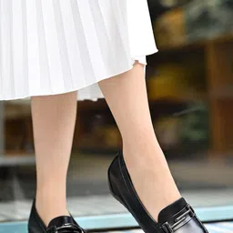 Shoetopia Embellished Comfort Insole Slip-On Loafers-31